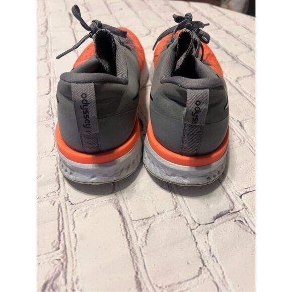 Nike Women's Size 9.5 Odyssey React 2 Sneaker Gray Orange Athletic Running Shoe - Picture 5 of 9